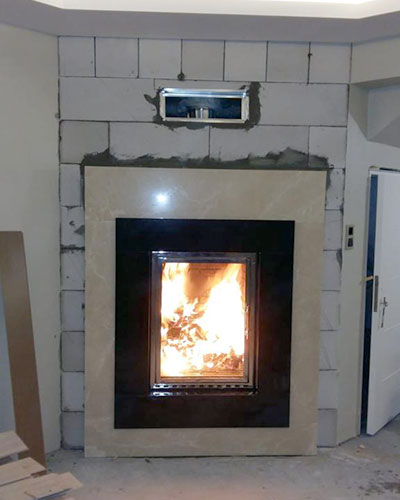 Köşe Şömine